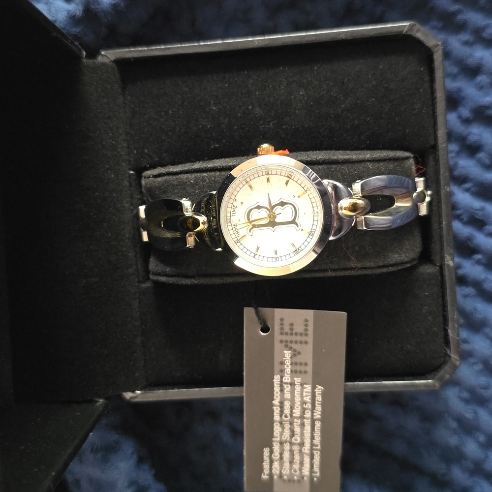 Boston Red Sox Gold and Silver Watch with Black Details